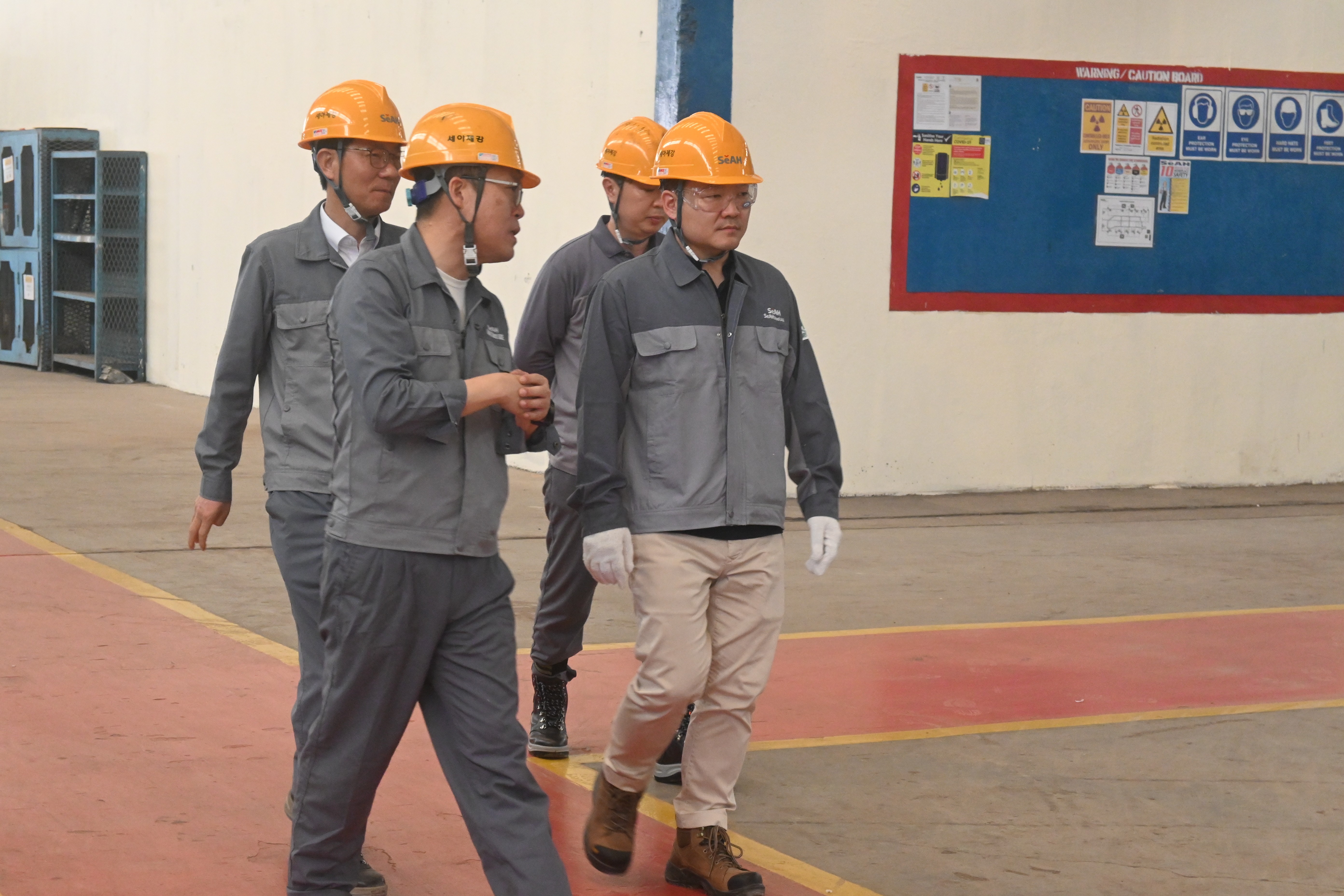 Quality assurance briefing with technical team